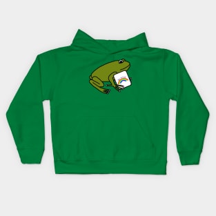 Green Frog Says Be Kind with Rainbow Kids Hoodie